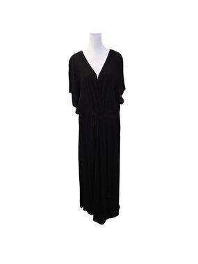 NWT City Chic 100% Viscose Knot Front Gauzy Maxi Dress Size 16